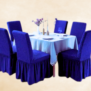 6 Pcs Royel Blue Color Chair Cover
