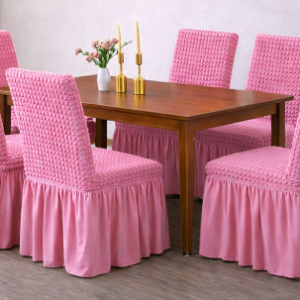 6Pcs Pink Chair cover
